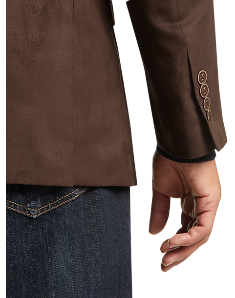 Nautica Brandford Microsuede Modern Fit Sport Coat, Brown - Image 2