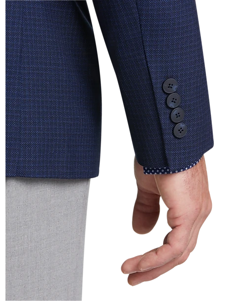 Awearness Kenneth Cole AWEAR-TECH Slim Fit Sport Coat, Navy Check - Image 2