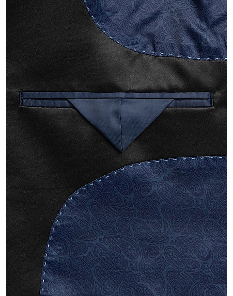 Egara Slim Fit Peak Lapel Dinner Jacket, Charcoal Paisley - Image 3