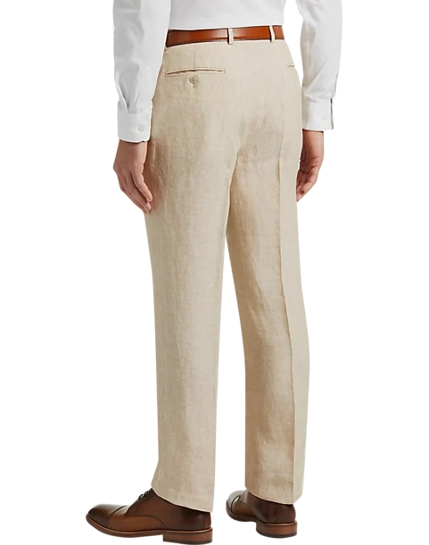 JOE Joseph Abboud Linen Slim Fit Suit Separates Pants, Tan - Image 2