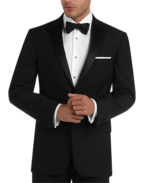 Pronto Uomo Platinum Modern Fit Suit Separates Tuxedo Coat, Black
