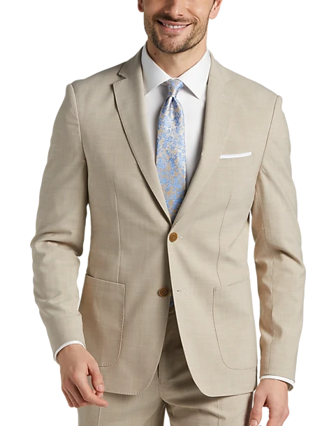 Michael Kors Modern Fit Suit Separates, Tan