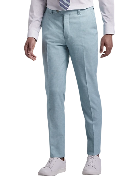 JOE Joseph Abboud Slim Fit Linen Blend Suit Separates Pants, Teal