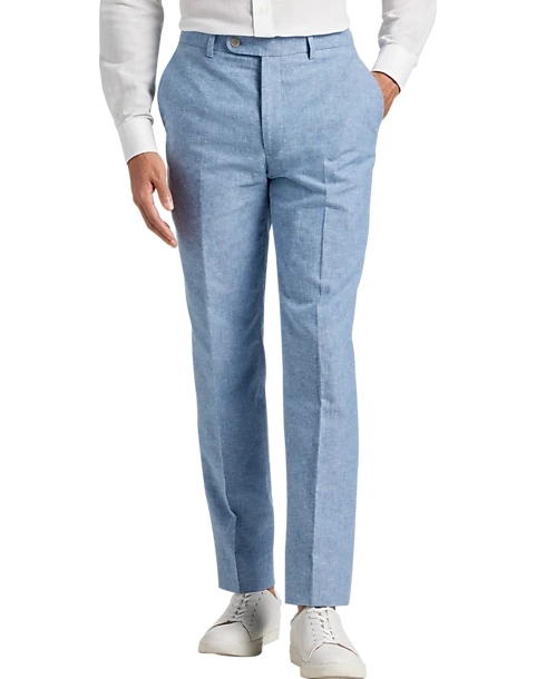 JOE Joseph Abboud Slim Fit Linen Blend Suit Separates Pants, Dusty Blue