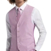 JOE Joseph Abboud Slim Fit Linen Blend Suit Separates Vest, Raspberry