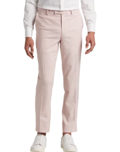 Egara Skinny Fit Suit Separates Pants Rose Tic