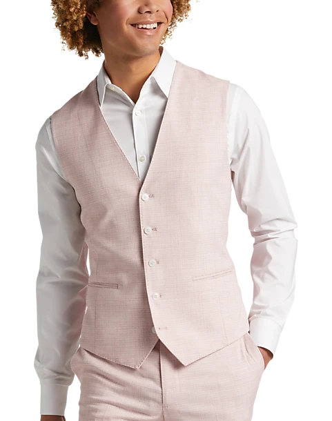 Egara Skinny Fit Suit Separates Vest, Rose Tic