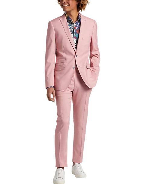 Paisley & Gray Slim Fit Suit Separates, Pink Carnation - Image 2