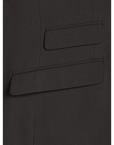 Paisley & Gray Slim Fit Double Breasted Suit Separates Coat, Jet Black - Image 5