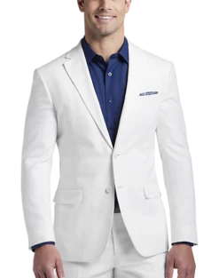 JOE Joseph Abboud Slim Fit Linen Blend Suit Separates Coat, White