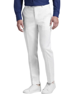 JOE Joseph Abboud Slim Fit Linen Blend Suit Separates Pants, White