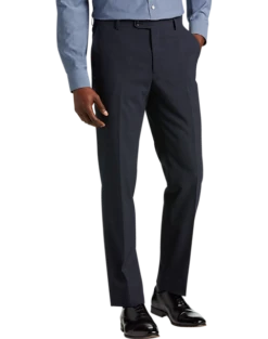JOE Joseph Abboud Slim Fit Suit Separates Pants, Navy Plaid Seersucker