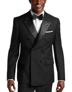 Calvin Klein Slim Fit Peak Lapel Suit Separates Tuxedo Jacket, Black