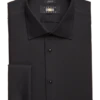 Joseph Abboud Classic Fit French Cuff Tuxedo Formal Shirt, Black