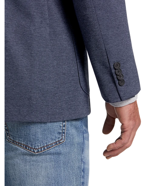 Michael Strahan Modern Fit 2 Button Soft Jacket, Blue - Image 2