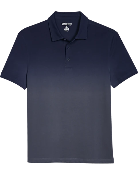Awearness Kenneth Cole Slim Fit Polo Shirt, Navy Ombre