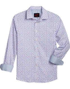Egara Slim Fit Sport Shirt, Berry Tossed Floral