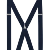 Egara Navy Stripe Clip Suspenders, Big & Tall