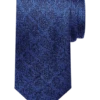 Egara Skinny Tie, Navy Subtle Diamond Check
