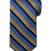 Pronto Uomo Narrow Tie, Gold Stripe