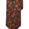 Pronto Uomo Narrow Tie, Orange Floral