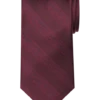 Pronto Uomo Narrow Tie, Burgundy Stripe