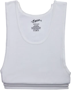 Egara Slim Fit Tank Top, 3-Pack, White