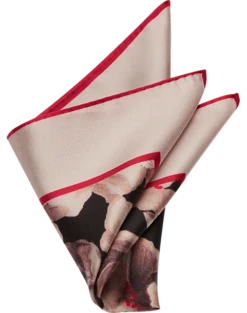 Joseph Abboud Pocket Square, Ivory Abstract